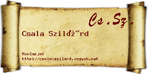 Csala Szilárd névjegykártya